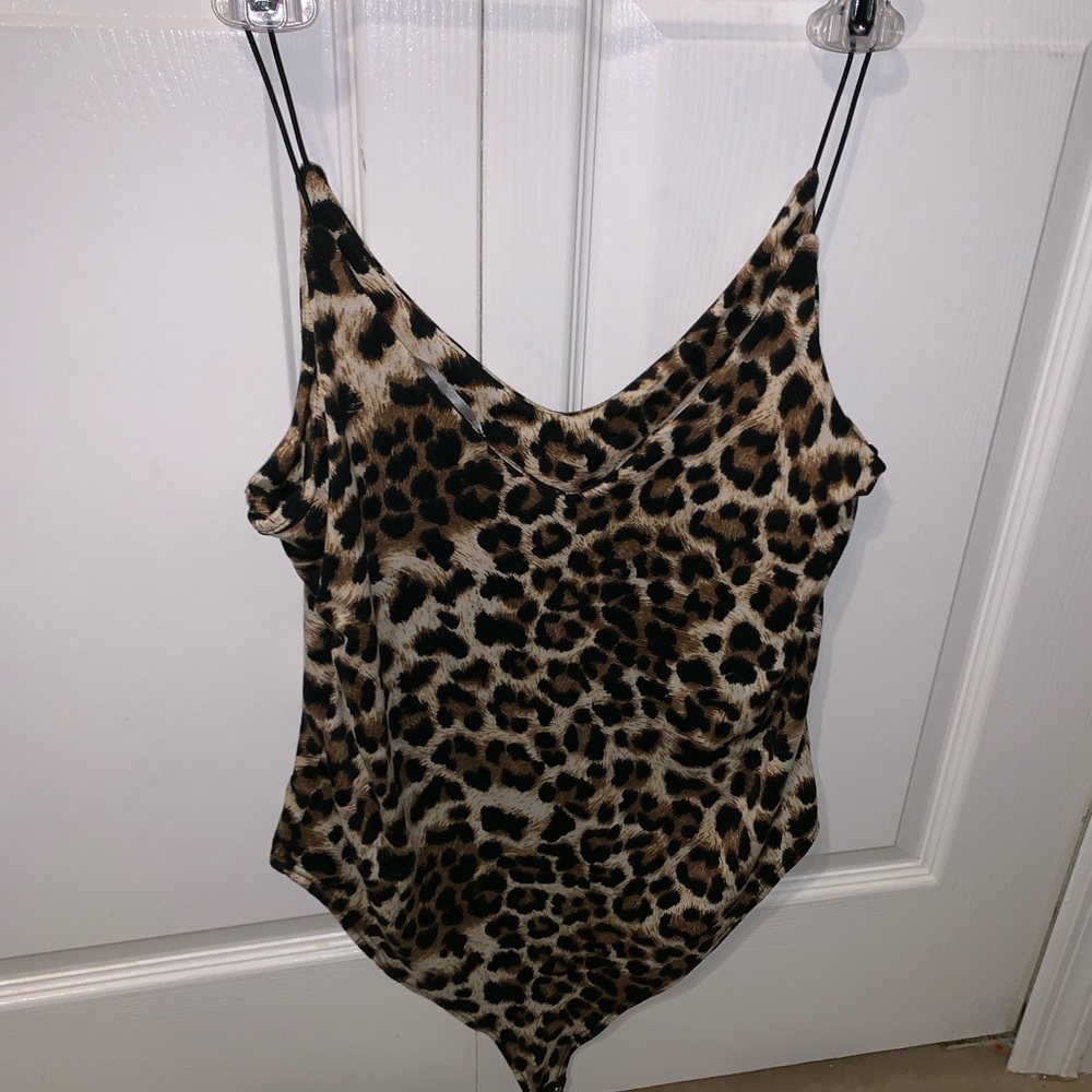 Cheetah print body suit